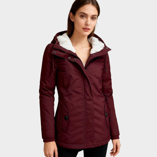 Anna | Chaqueta otoñal larga de felpa